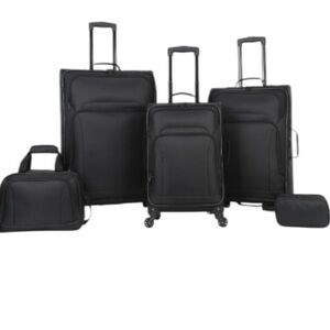 NEW! Protege 5-Piece SET Softside Spinner Luggage Set Suitcases Checked & Carry